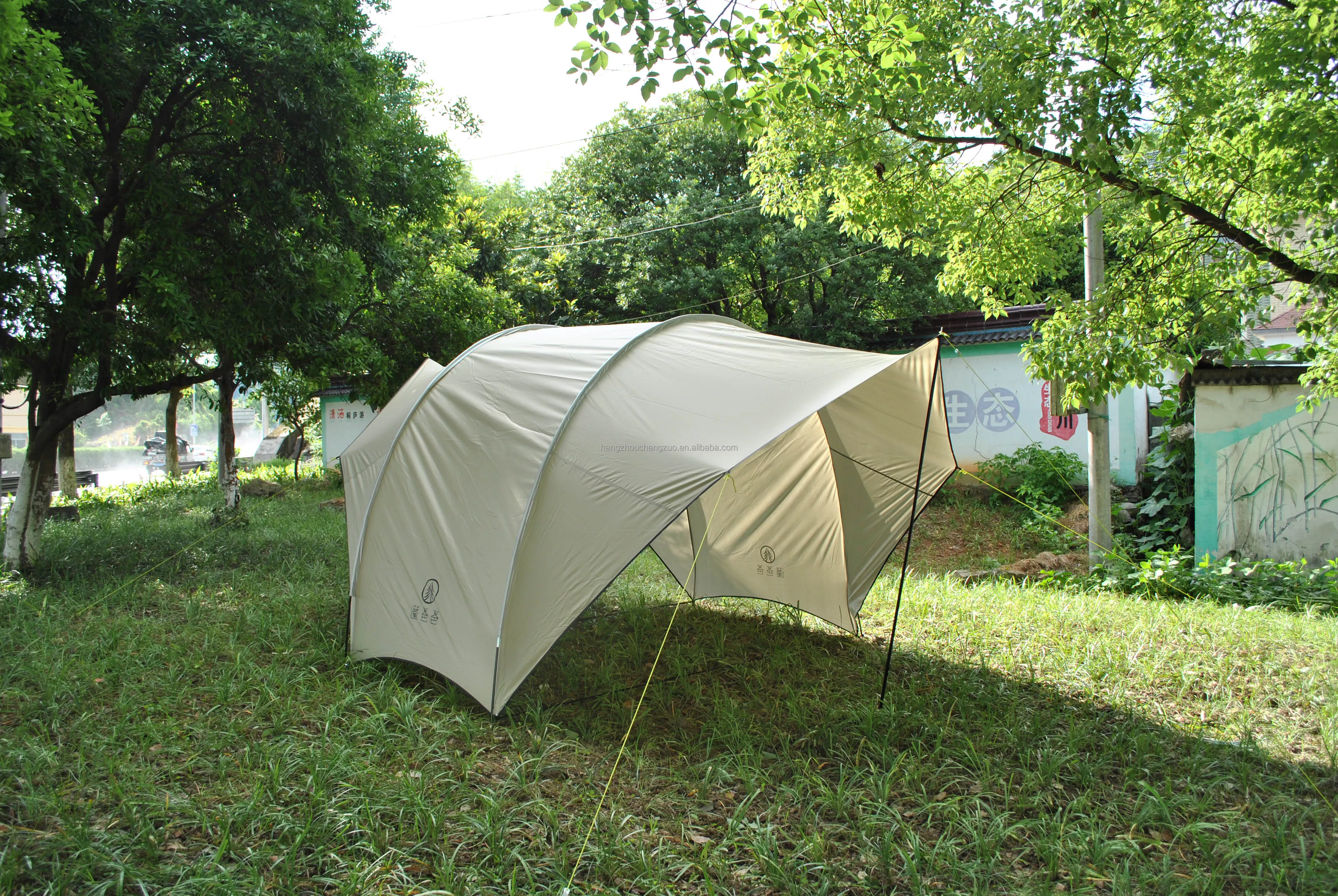 Cheap Goat Tents CZX 630 Camping Tent Portable Waterproof khaki Eggshell Canopy,Camping Shelter Lightweight Sunshade for Snow Camping Outdoor   
